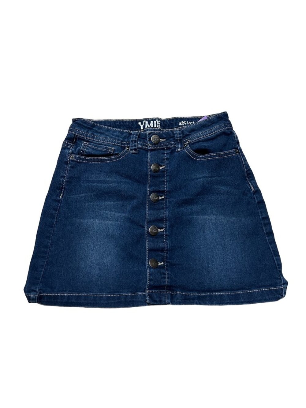 YMI blue denim skirt girls size 8  1360